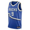 Camiseta Hombre Milwaukee Bucks Bobby Portis JR 2024-25 Nike City Edition Azul Swingman